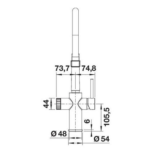 BLANCO CATRIS-S Flexo Filter Black matt, 526707...