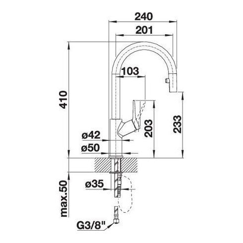 BLANCO CARENA-S Vario HD (Maišytuvas)