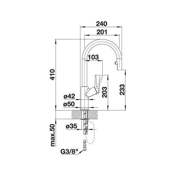 BLANCO CARENA-S Vario HD (Maišytuvas)