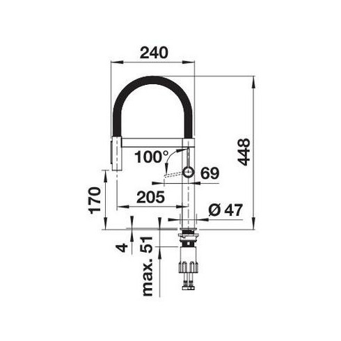 BLANCO CULINA-S II Mini Satin Dark Steel,...