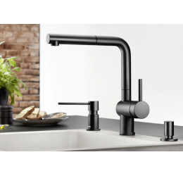 BLANCO LINUS-S matt black HP, 525807 (Maišytuvas) 2