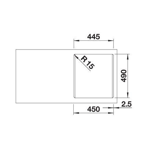 BLANCO NAYA 45 SILG PDUR O.AF (Plautuvė)