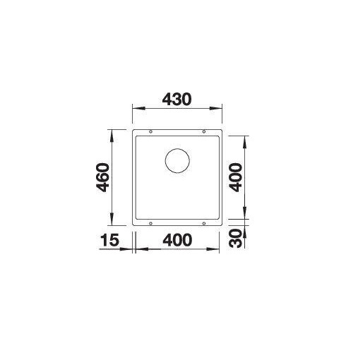 BLANCO SUBLINE 400-U SILG PDUR InFino O.AF...
