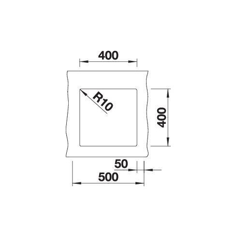 BLANCO SUBLINE 400-U SILG PDUR InFino O.AF...