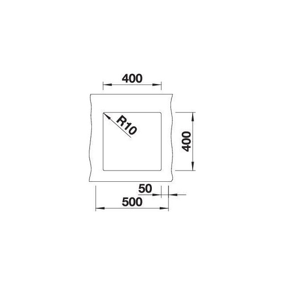 BLANCO SUBLINE 400-U SILG PDUR InFino O.AF (Plautuvė)