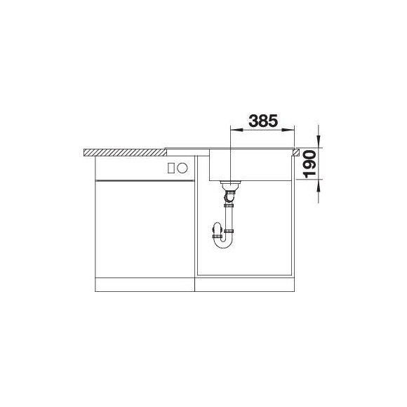 BLANCO ZIA XL 6 S SILG Compact PDUR O.AF (Plautuvė)