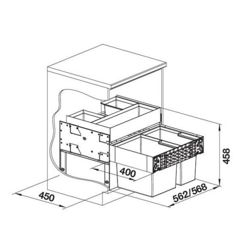 BLANCO SELECT II 60/2 Orga, 526208 (Atliekų...