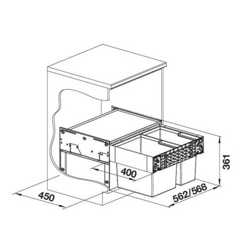 BLANCO SELECT II 60/2, 526203 (Atliekų...