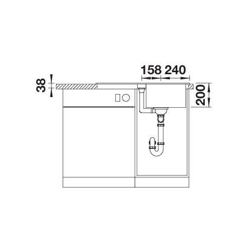 BLANCO ADIRA 45 S SILG M.AF (Plautuvė)