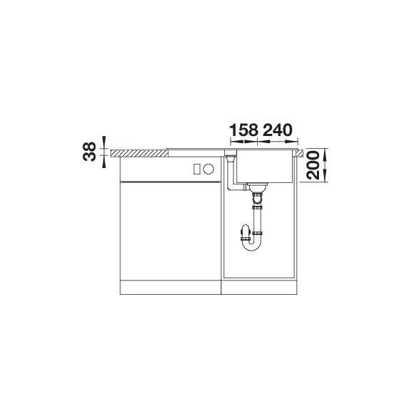 BLANCO ADIRA 45 S SILG M.AF (Plautuvė)
