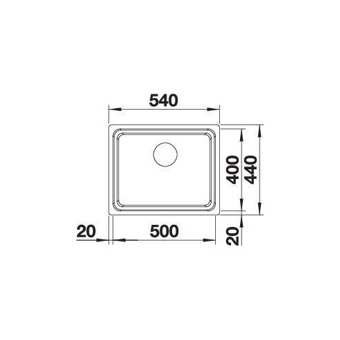 BLANCO ETAGON 500-U SATIN InFino O.AF, 521841...