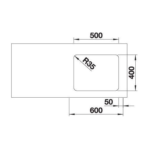 BLANCO ETAGON 500-U SATIN InFino O.AF, 521841...