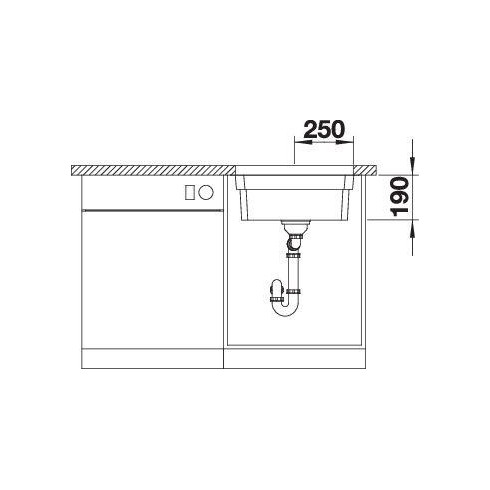 BLANCO ETAGON 500-U SATIN InFino O.AF, 521841...