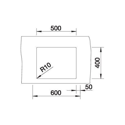 BLANCO CLARON 500-U InFino O.AF, 521577 (Plautuvė)