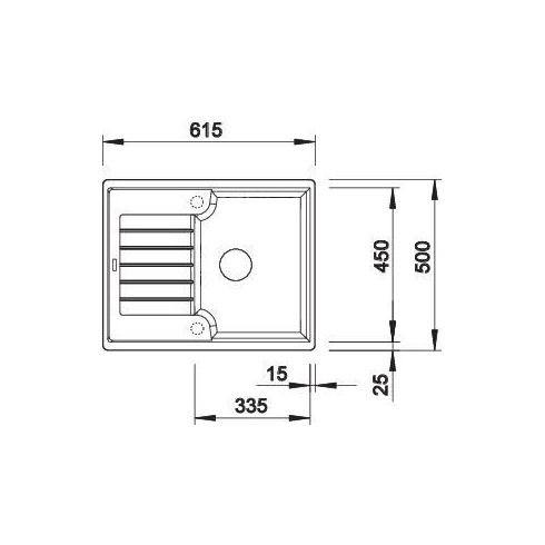 BLANCO ZIA 40 S SILG PDUR O.AF (Plautuvė)