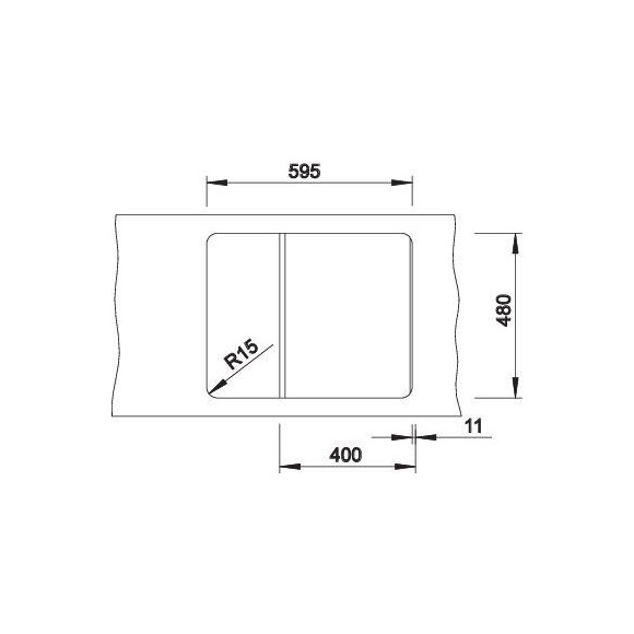 BLANCO ZIA 40 S SILG PDUR O.AF (Plautuvė)