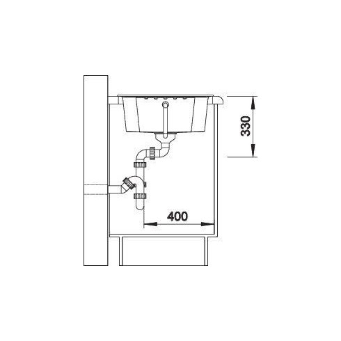 BLANCO ZIA 40 S SILG PDUR O.AF (Plautuvė)