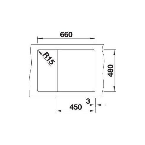 BLANCO METRA 45 S Compact SILG PDUR O.AF...