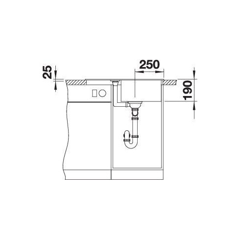 BLANCO METRA 45 S Compact SILG PDUR O.AF...