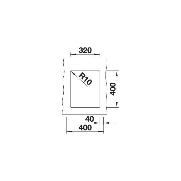 BLANCO SUBLINE 320-U SILG PDUR InFino O.AF (Plautuvė)