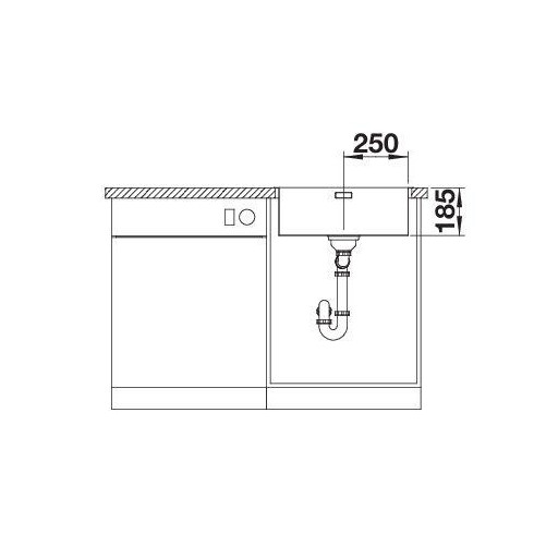 BLANCO SOLIS 500-IF BRUSHED InFino O.AF, 526123...