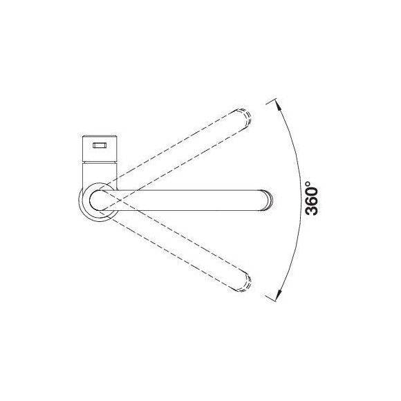 BLANCO JANDORA Solid stainless steel HD, 526615 (Maišytuvas)