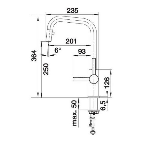 BLANCO JANDORA-S Solid stainless steel HD,...
