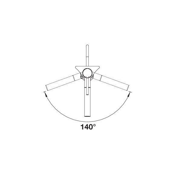 BLANCO ALTA-S II Satin dark steel, 527555 (Maišytuvas)