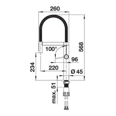 BLANCO CULINA-S II Black matt, 527464 (Maišytuvas)