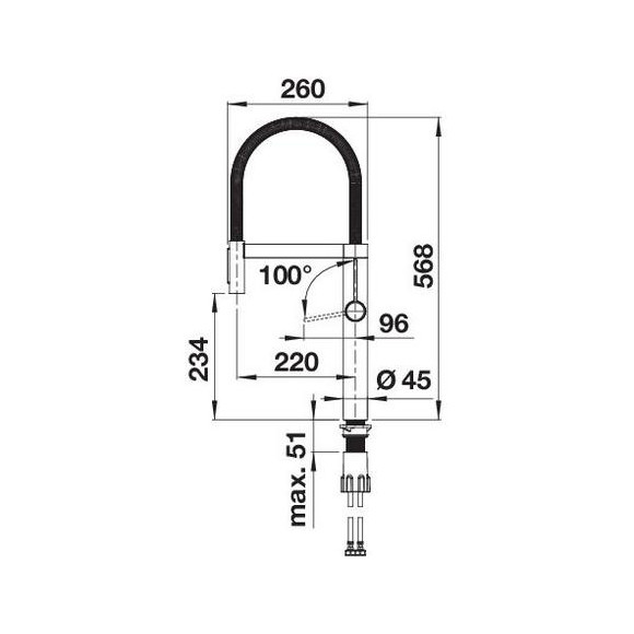 BLANCO CULINA-S II Black matt, 527464 (Maišytuvas)