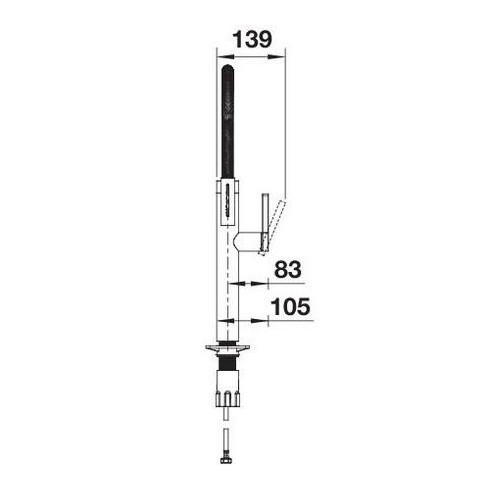 BLANCO CULINA-S II Black matt, 527464 (Maišytuvas)