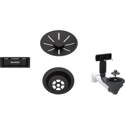BLANCO Waste fitting set 1x3,5'' InFino Black...