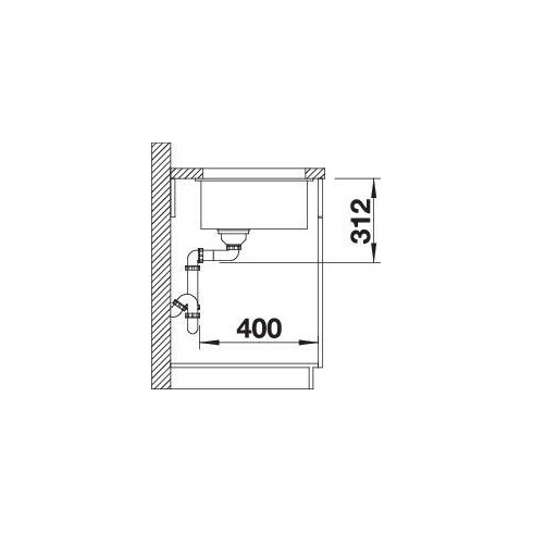 BLANCO SUBLINE 500-U SILG O.ZUB O.AF WFS...