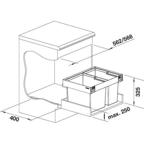 BLANCO FLEXON II LOW 60/2, 526641 (Atliekų...