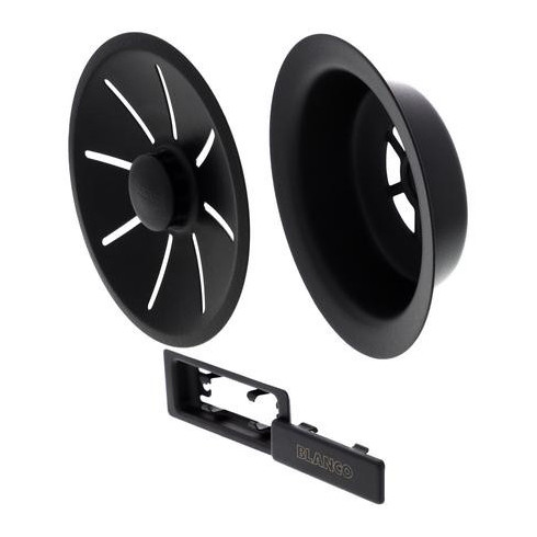 BLANCO InFino Set: outlet/overflow black,...