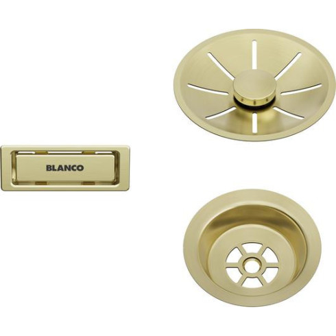 BLANCO InFino Set: outlet/overflow Satin gold,...