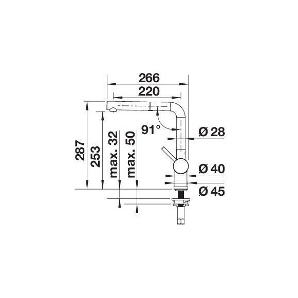 BLANCO LINUS-S Satin Dark Steel, 527733 (Maišytuvas)