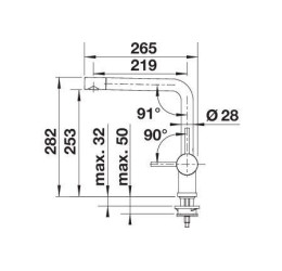 BLANCO LINUS Satin Dark Steel, 527732 (Maišytuvas) 2