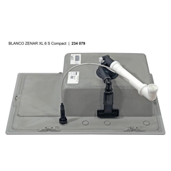 BLANCO ZENAR XL 6 S C RE SILG PDUR O.ZUB InFino M.AF (Plautuvė)