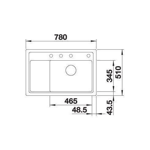 BLANCO ZENAR XL 6 S C RE SILG PDUR O.ZUB InFino...
