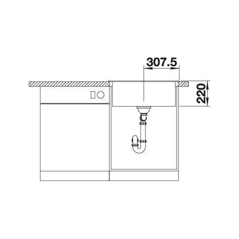 BLANCO PLEON 6 SILG O.ZUB O.AF WFS (Plautuvė)