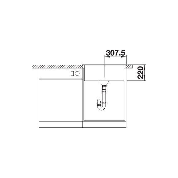 BLANCO PLEON 6 SILG O.ZUB O.AF WFS (Plautuvė)