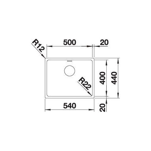 BLANCO ANDANO 500-IF SATIN InFino O.AF, 522965...