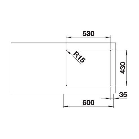 BLANCO ANDANO 500-IF SATIN InFino O.AF, 522965...