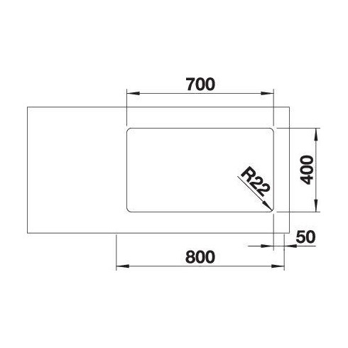 BLANCO ANDANO 700-U SATIN InFino O.AF, 522971...
