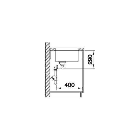 BLANCO ANDANO 700-U SATIN InFino O.AF, 522971 (Plautuvė)