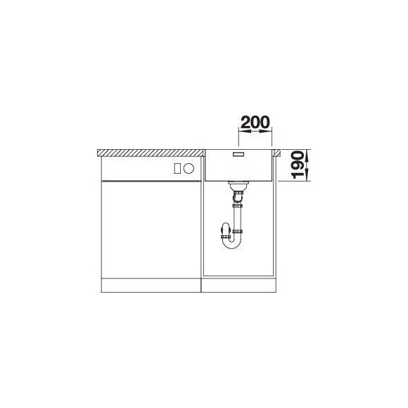 BLANCO ANDANO 400-IF/A SATIN InFino M.PC, 525244 (Plautuvė)