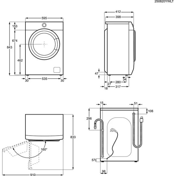 Electrolux EWS6326DXE (Skalbimo mašina)