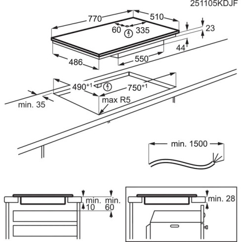 Electrolux EIS82453IT (Indukcinė kaitlentė)