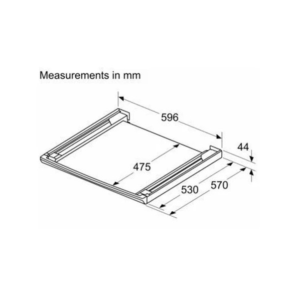 BOSCH WTZ2800 (Sujungimo rėmelis)